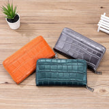 GENUINE LEATHER SIMPLE MULTIFUNCTIONAL LONG WALLET_CWAB3814