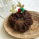 BAT REINDEER SCRUNCHIE HOLIDAY HAIR TIE FOR WOMEN_CWAHA1461