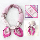 ARRIVAL ENGLISH LETTER FLOWER SQUARE SCARF_CWASC1169