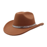 Western Wool Cowboy Fedora Hat For Couples_Cwah04396