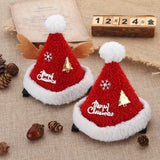 CUTE PLUSH SANTA HAT DRESS UP HEADDRESS HAIRPIN_CWAHA3374