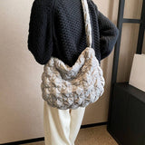 Velvet Puffy Cloud Shoulder Crossbody Bag_Cuab00487