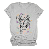 Womens Faith Tee, Be Still And Know_Cwtts1480