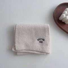 EMBROIDERED WOOL SCARF FOR KIDS WINTER WARMTH_CWASC2107