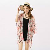 LEMON PRINT OPEN FRONT KIMONO CARDIGAN FOR SUMMER_CWASC0794