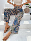 All-in-one printed elastic-waisted wide-leg pants_CWBLP0726