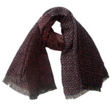 FRINGE PATCHWORK SCARF UNISEX WINTER SHAWL WRAP_CWASC0873