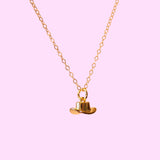 COWBOY BOOTS AND HAT PENDANT NECKLACE_CWMM5333
