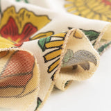 Retro Clip-On Large Flower Warm Short Beard Scarf_Cwasc0487