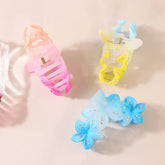 GRADIENT RHINESTONE EGG FLOWER HAIR CLAW CLIPS_CWMM4998
