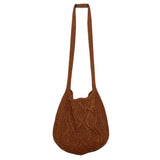 Cwab4573_Solid Knit Twist Vintage Tote Crossbody Bag