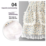 FLORAL LACE TRIM KITCHEN APRON FOR WOMEN_CWMM6594