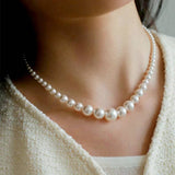 ELEGANT RETRO GRADIENT PEARL NECKLACE_CWAJE1675