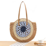 SIMPLE ROUND SHOULDER STRAW BAG_CWAB2016