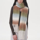 GRADIENT WOOL SCARF FOR WOMEN LUXURY WINTER WARMTH_CWASC0328