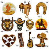 Western Cowboy Graffiti Embroidered Patch_Cwmm4033