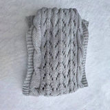 CABLE KNIT INFINITY SCARF WITH SLEEVES FOR FALL _CWASC1537