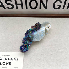 CUTE SEAHORSE ACETATE SHARK HAIR CLAW CLIP_CWAHA5769