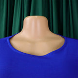 SOLID COLOR HIP WRAPPED PLUS SIZE RUFFLED DRESS_CWDMD3705