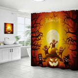 HALLOWEEN THANKSGIVING FLOWER SHOWER CURTAIN_CWMM1803