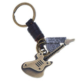 SIMPLE RETRO CREATIVE ALLOY GUITAR KEYCHAIN_CWMM4768
