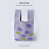 Flower Series Versatile Knitted Bag