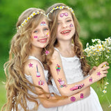 PINK PARTY GIRL TATTOOS CHIC BIRTHDAY STYLE_CWMM8239