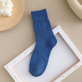 Winter Plus Velvet Thick Warm Terry Mid-Tube Socks_Cwms1391