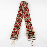 GEOMETRIC EMBROIDERY ADJUSTABLE BAG STRAP_CWMM0366