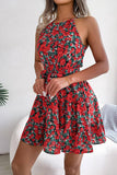 CASUAL FLOUNCY LARGE FLORAL DRESS_CWDSD2531