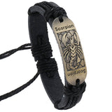 SIMPLE HAND WOVEN VINTAGE LEATHER BRACELET_CWMM4521