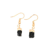 NATURAL CRYSTAL IRREGULAR ORIGINAL STONE EARRINGS_CWAJE1074