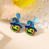 HALLOWEEN SKULL PRINT EARRINGS_CWAJE2447