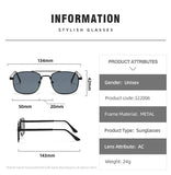 FLAT TOP FRAME SQUARE SUNGLASSES_CWASG0076
