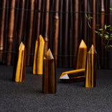 Tiger Eye Crystal Point Hex Tower_Cwmm8121