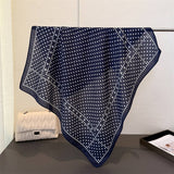 Minimalist Polka Herringbone Linen Feel Scarf_Cwasc03306