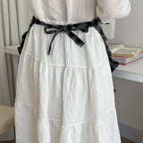 HALF BODY FALLEN LEAVES PLAID APRON_CWMM5800