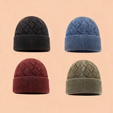 Winter Knit Beanie Hat Women Warm Ear Cover_Cwah04732