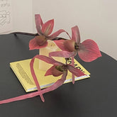 ARTIFICIAL 3 HEAD LEAFLESS SLIPPER ORCHID STEM_CWMM6519