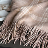 Checkerboard Winter Warm Cashmere Feel Scarf_Cwasc03262