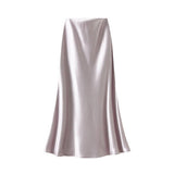 SATIN FISHTAIL MIDI SKIRT WITH SLIMMING FIT_CWBMS0334