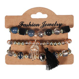 Womens Tassel Handmade Beaded Bracelet