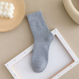 Winter Plus Velvet Thick Warm Terry Mid-Tube Socks_Cwms1391