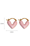 HEART DECOR HOOP EARRINGS_CWAJE0458