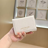 Gradient Velvet Mini Trifold Wallet With Letters_Cwab06233