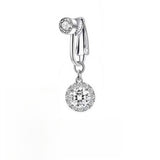 FAKE NAVEL CLIP NO PIERCING BELLY BUTTON RING_CWMM9190