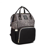 MULTIFUNCTIONAL LEOPARD PRINT MOTHER AND BABY BAG_CWAB2222