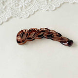 Bow Banana Hair Clip Elegant Ponytail Holder_Cwaha07559