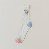 EXQUISITE CASUAL TRANSPARENT SOCKS_CWMS0563
