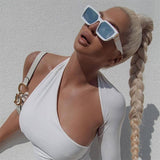 SMALL FRAME SUNGLASSES CELEBRITY STYLE SUNGLASSES_CWASG0681